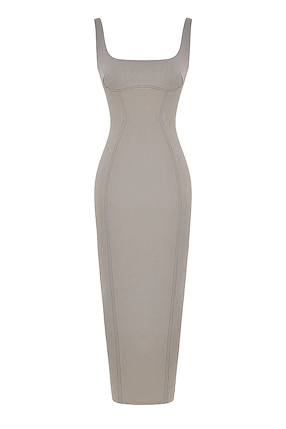 Rea Smoke Bodycon Maxi Dress Rea Smoke Bodycon Maxi Dress