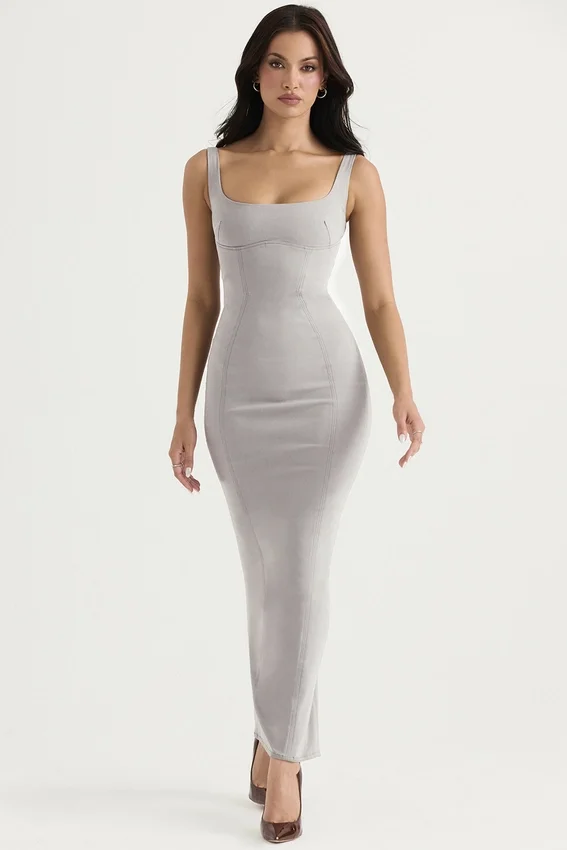 Rea Smoke Bodycon Maxi Dress Rea Smoke Bodycon Maxi Dress