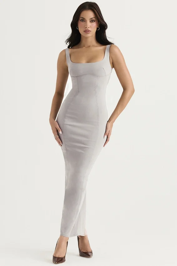 Rea Smoke Bodycon Maxi Dress Rea Smoke Bodycon Maxi Dress