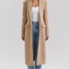 Remi Camel Single Breasted Long Coat Remi Camel Single Breasted Long Coat
