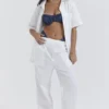 Reno White Relaxed Fit Trousers Reno White Relaxed Fit Trousers