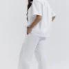 Reno White Relaxed Fit Trousers Reno White Relaxed Fit Trousers