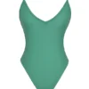 Rhodes Eucalyptus Plunge One Piece Swimsuit Rhodes Eucalyptus Plunge One Piece Swimsuit