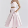 Rita Ballerina Pink A-Line Midi Skirt Rita Ballerina Pink A-Line Midi Skirt