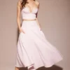 Rita Ballerina Pink A-Line Midi Skirt Rita Ballerina Pink A-Line Midi Skirt