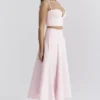 Rita Ballerina Pink A-Line Midi Skirt Rita Ballerina Pink A-Line Midi Skirt