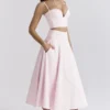 Rita Ballerina Pink A-Line Midi Skirt Rita Ballerina Pink A-Line Midi Skirt