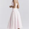 Rita Ballerina Pink A-Line Midi Skirt Rita Ballerina Pink A-Line Midi Skirt