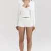 Riva White Summer Knit Cardigan