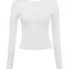 Riva White Summer Knit Cardigan