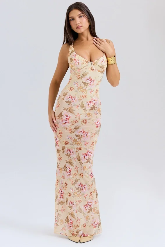 Robina Honeyflower Print Maxi Dress Robina Honeyflower Print Maxi Dress