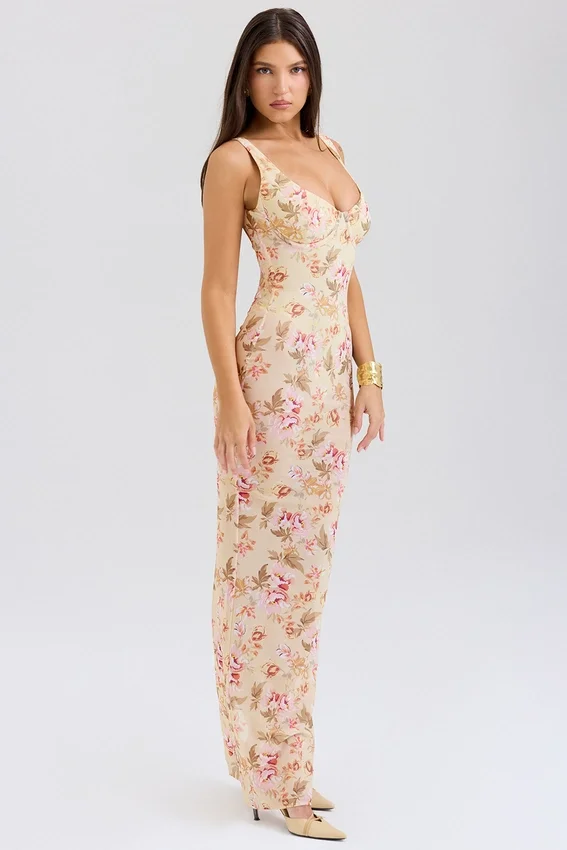 Robina Honeyflower Print Maxi Dress Robina Honeyflower Print Maxi Dress