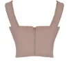 Robyn Mushroom Lace Trim Corset Robyn Mushroom Lace Trim Corset