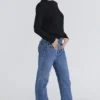 Rochelle Black Cashmere + Wool Crew Neck Sweater