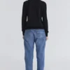 Rochelle Black Cashmere + Wool Crew Neck Sweater