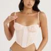 Rochelle Peony Gathered Corset Rochelle Peony Gathered Corset