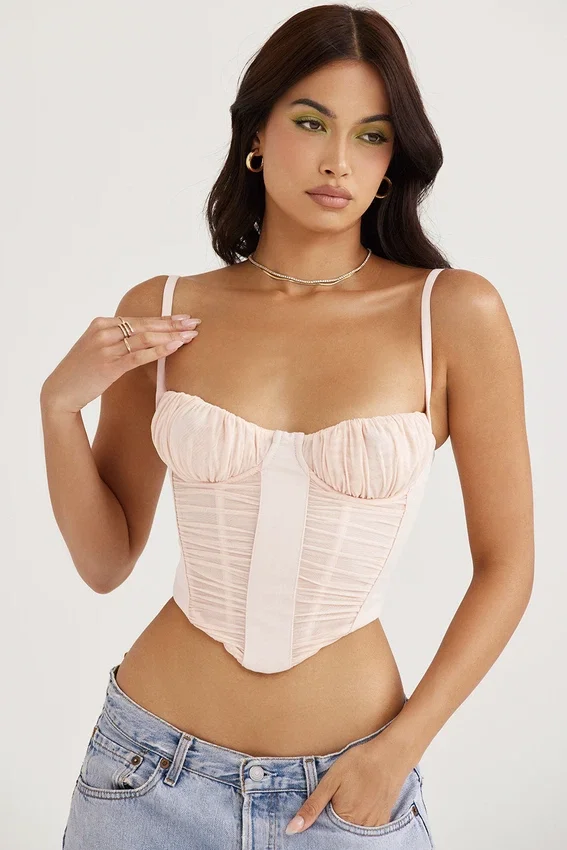 Rochelle Peony Gathered Corset Rochelle Peony Gathered Corset