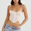Rochelle Peony Gathered Corset Rochelle Peony Gathered Corset