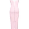 Romy Pink Mesh Bodycon Maxi Dress Romy Pink Mesh Bodycon Maxi Dress