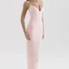 Romy Pink Mesh Bodycon Maxi Dress Romy Pink Mesh Bodycon Maxi Dress