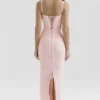 Romy Pink Mesh Bodycon Maxi Dress Romy Pink Mesh Bodycon Maxi Dress