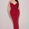 Romy Wine Mesh Bodycon Maxi Dress Romy Wine Mesh Bodycon Maxi Dress