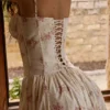 Rona Ivory Vintage Rose Print Cotton Maxi Dress Rona Ivory Vintage Rose Print Cotton Maxi Dress