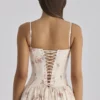 Rona Ivory Vintage Rose Print Cotton Maxi Dress Rona Ivory Vintage Rose Print Cotton Maxi Dress