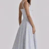 Rosalee Blue Wildflower Floral Print Midi Dress Rosalee Blue Wildflower Floral Print Midi Dress