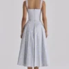 Rosalee Blue Wildflower Floral Print Midi Dress Rosalee Blue Wildflower Floral Print Midi Dress