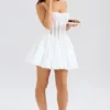 Rosaria White Cotton Corset Mini Dress Rosaria White Cotton Corset Mini Dress