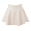 Rosina Cream Wool Cashmere Flounce Mini Skirt Rosina Cream Wool Cashmere Flounce Mini Skirt