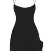 Rossella Black Ruffle Mini Dress Rossella Black Ruffle Mini Dress