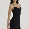 Rossella Black Ruffle Mini Dress Rossella Black Ruffle Mini Dress