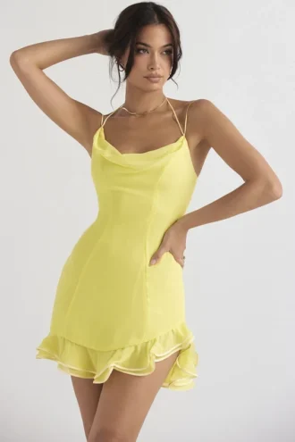 Rossella Buttercup Ruffle Mini Dress