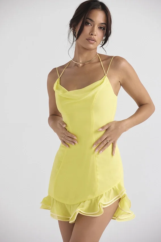 Rossella Buttercup Ruffle Mini Dress Rossella Buttercup Ruffle Mini Dress