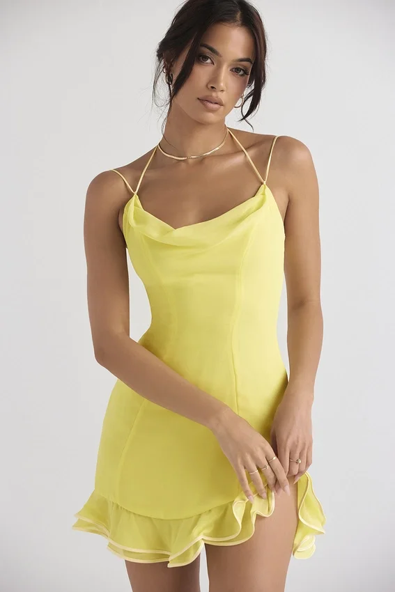 Rossella Buttercup Ruffle Mini Dress Rossella Buttercup Ruffle Mini Dress