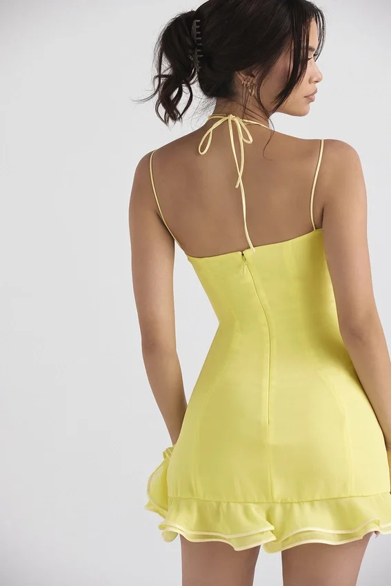 Rossella Buttercup Ruffle Mini Dress Rossella Buttercup Ruffle Mini Dress