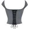 Rowena Grey Lace Back Corset Rowena Grey Lace Back Corset