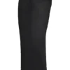Ruby Black Satin Lace Trim Midi Skirt Ruby Black Satin Lace Trim Midi Skirt