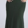 Sacha Forest Green Georgette Panelled Maxi Dress Sacha Forest Green Georgette Panelled Maxi Dress