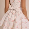 Sade Rose Print Stretch Cotton Mini Dress Sade Rose Print Stretch Cotton Mini Dress