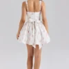 Sade Rose Print Stretch Cotton Mini Dress Sade Rose Print Stretch Cotton Mini Dress
