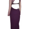 Safiya Black Grape Maxi Dress Safiya Black Grape Maxi Dress