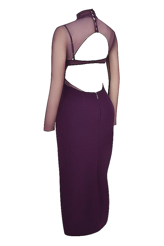 Safiya Black Grape Maxi Dress Safiya Black Grape Maxi Dress