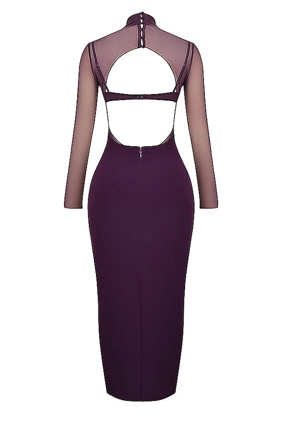 Safiya Black Grape Maxi Dress Safiya Black Grape Maxi Dress
