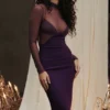 Safiya Black Grape Maxi Dress Safiya Black Grape Maxi Dress