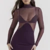 Safiya Black Grape Maxi Dress Safiya Black Grape Maxi Dress
