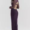 Safiya Black Grape Maxi Dress Safiya Black Grape Maxi Dress