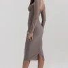 Safran Mocha Corset Midi Dress Safran Mocha Corset Midi Dress